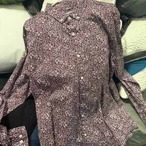 EXPRESS floral dress shirt